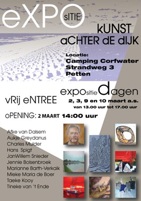  Flyer expositie” Kunst achter de dijk ”